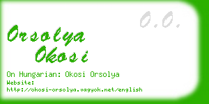 orsolya okosi business card